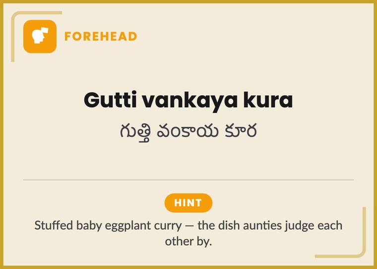 Culture Cards Telugu Edition card